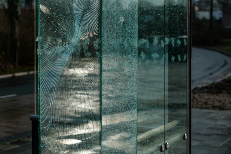 applying safety & security film on glass