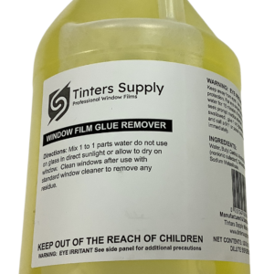 Tinters Supply Window Film Glue Remover Yellow (1 gal)