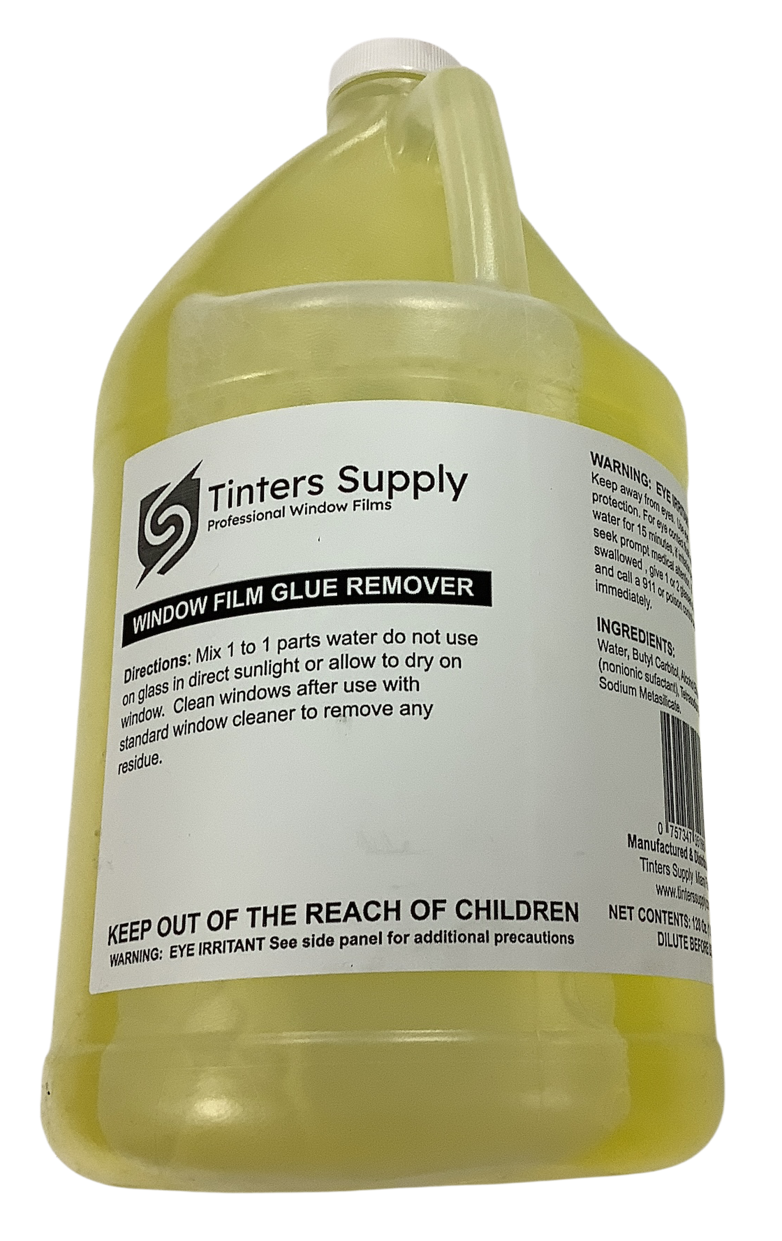 Tinters Supply Window Film Glue Remover Yellow (1 gal) 1 Tinters Supply Window Film Glue Remover Yellow (1 gal)