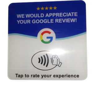 Google Review Tap Wall Plaque NFC - No Monthly Fees